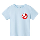 Boys Funny Ghostbusters Game Cotton Print T Shirt Cartoon Short Sleeve Children T-shirts Summer Kid Girl Tops Baby Clothes 3-14y