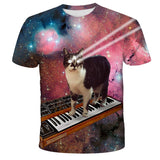 New 2021 Kids T-Shirts 3D Printed Cat Cute Tee Animal Short Sleeve Summer Tops Children Clothes Boys/Girls Lovely Child Shirt