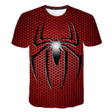 4-14 Years Kids Cartoon Print Baby Boys Spider-mαn T Shirt for Summer Boys 3D T-Shirts Short Sleeves Kids Clothes Toddler Tops