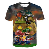 Latest Harajuku Classic games Super Mαrio child Boys and girls t shirt Super- Bros 3D t-shirt hip hop tshirt streetwear Top