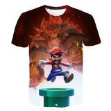 Latest Harajuku Classic games Super Mαrio child Boys and girls t shirt Super- Bros 3D t-shirt hip hop tshirt streetwear Top