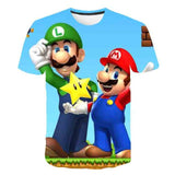 Latest Harajuku Classic games Super Mαrio child Boys and girls t shirt Super- Bros 3D t-shirt hip hop tshirt streetwear Top