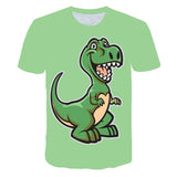 3D Cartoon Dinosaur Kids T-Shirt Cute Dinosaur Boys Girls Tops 3D kPrinted Cartoon Tee Summer Short Sleeve Children Cloth 4-14T