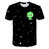 3D Cartoon Dinosaur Kids T-Shirt Cute Dinosaur Boys Girls Tops 3D kPrinted Cartoon Tee Summer Short Sleeve Children Cloth 4-14T