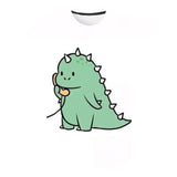 3D Cartoon Dinosaur Kids T-Shirt Cute Dinosaur Boys Girls Tops 3D kPrinted Cartoon Tee Summer Short Sleeve Children Cloth 4-14T