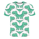 3D Cartoon Dinosaur Kids T-Shirt Cute Dinosaur Boys Girls Tops 3D kPrinted Cartoon Tee Summer Short Sleeve Children Cloth 4-14T