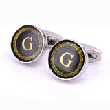 New Arrival Fashion Letter A D R H M Cufflinks The English alphabet Cuff Links Men Shirt Charm Cufflinks Wholesale Free Shipping
