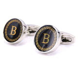 New Arrival Fashion Letter A D R H M Cufflinks The English alphabet Cuff Links Men Shirt Charm Cufflinks Wholesale Free Shipping