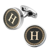 New Arrival Fashion Letter A D R H M Cufflinks The English alphabet Cuff Links Men Shirt Charm Cufflinks Wholesale Free Shipping