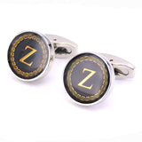 New Arrival Fashion Letter A D R H M Cufflinks The English alphabet Cuff Links Men Shirt Charm Cufflinks Wholesale Free Shipping